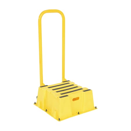 Vestil 1 Steps, 50 Overall Height, Polyethylene, Yellow SPN-1-YL-HR-PO